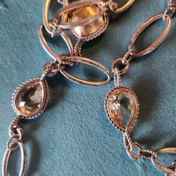 BRIGHTON ~ Your True Color Joyful 42” Long Necklace Silverplate Two-Tone - Picture 2 of 3